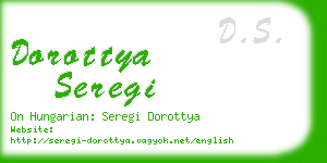 dorottya seregi business card